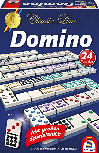 Domino, mit extra großen Spielsteinen, bunt